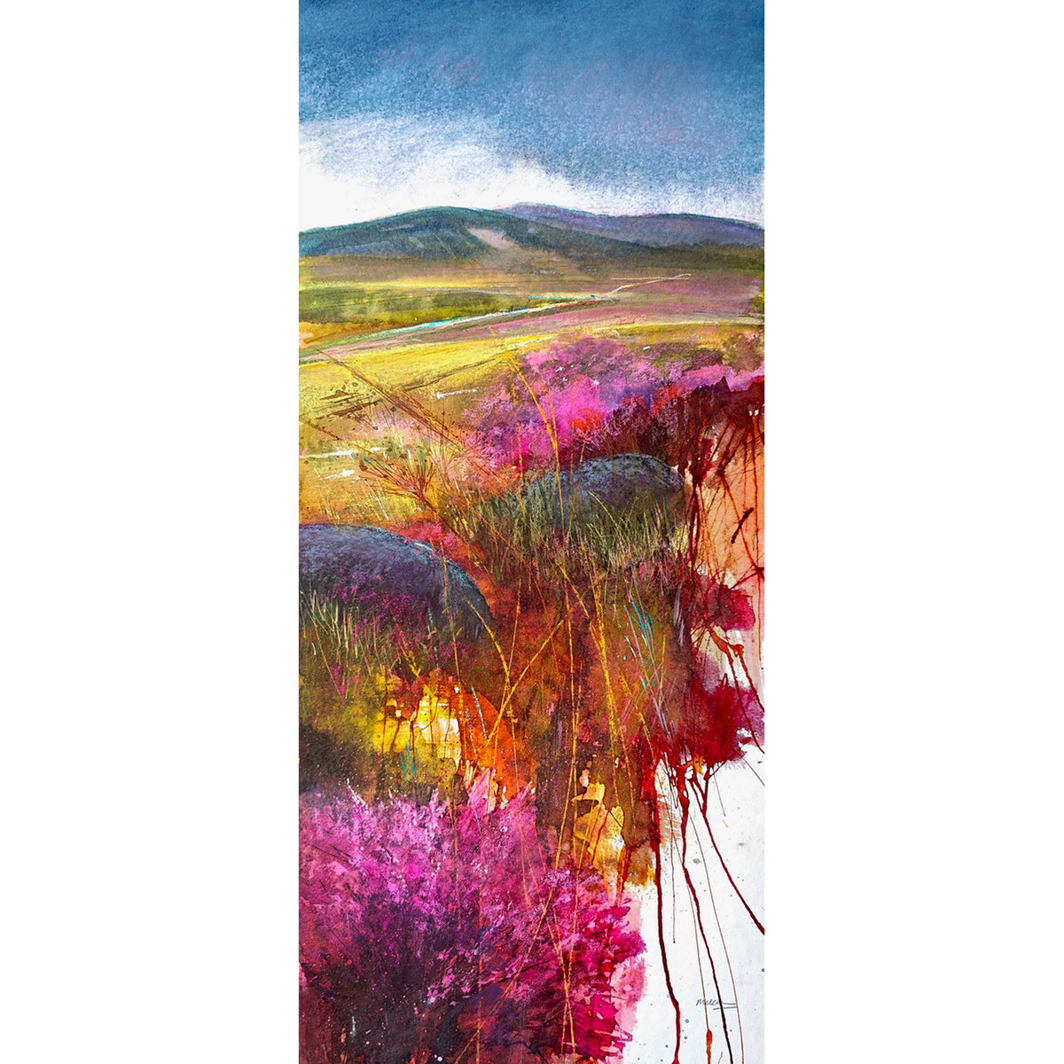 Heather on the Hills II | Mixed Media
