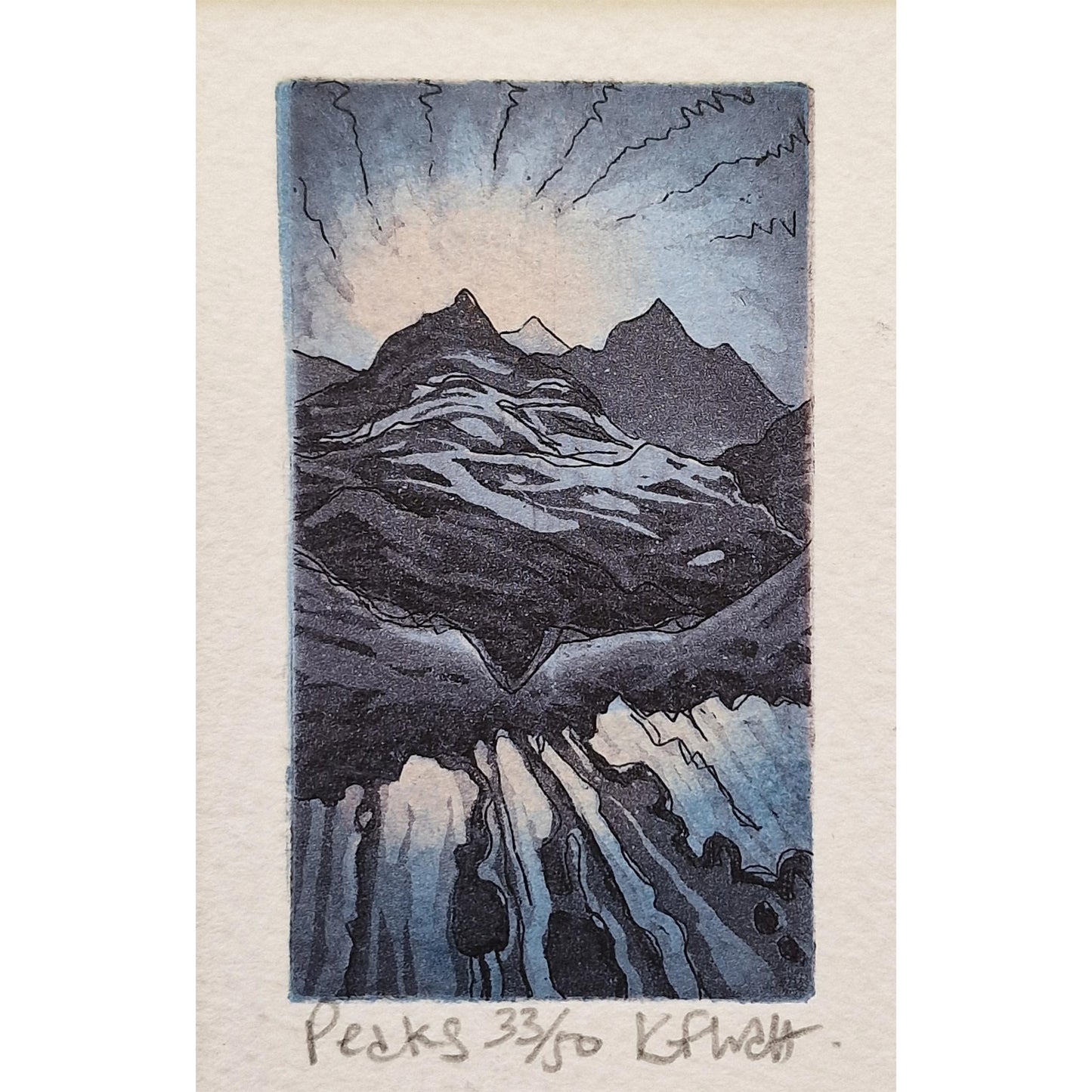 Peaks, 33/50 | Aquatint Etching