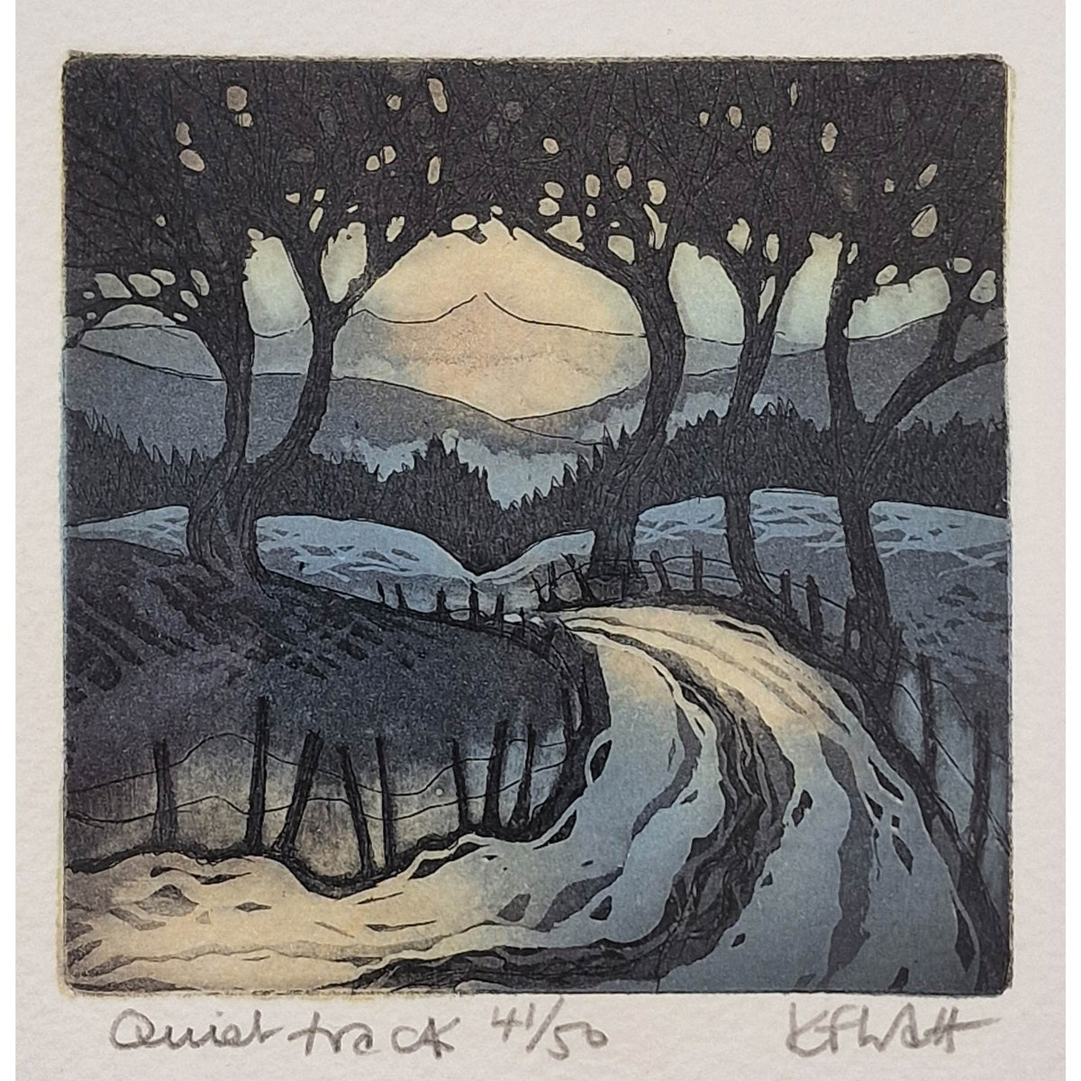 Quiet Track 41/50 | Aquatint Etching