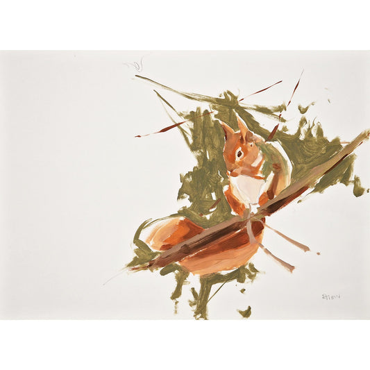 Red Squirrel Study 1 | Oil