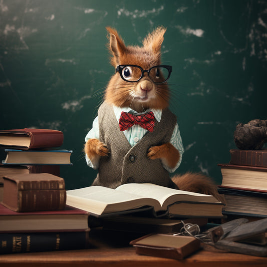Red Squirrel Teacher | Art Print