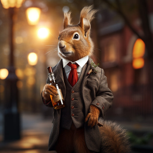 Red Squirrel Whisky | Art Print