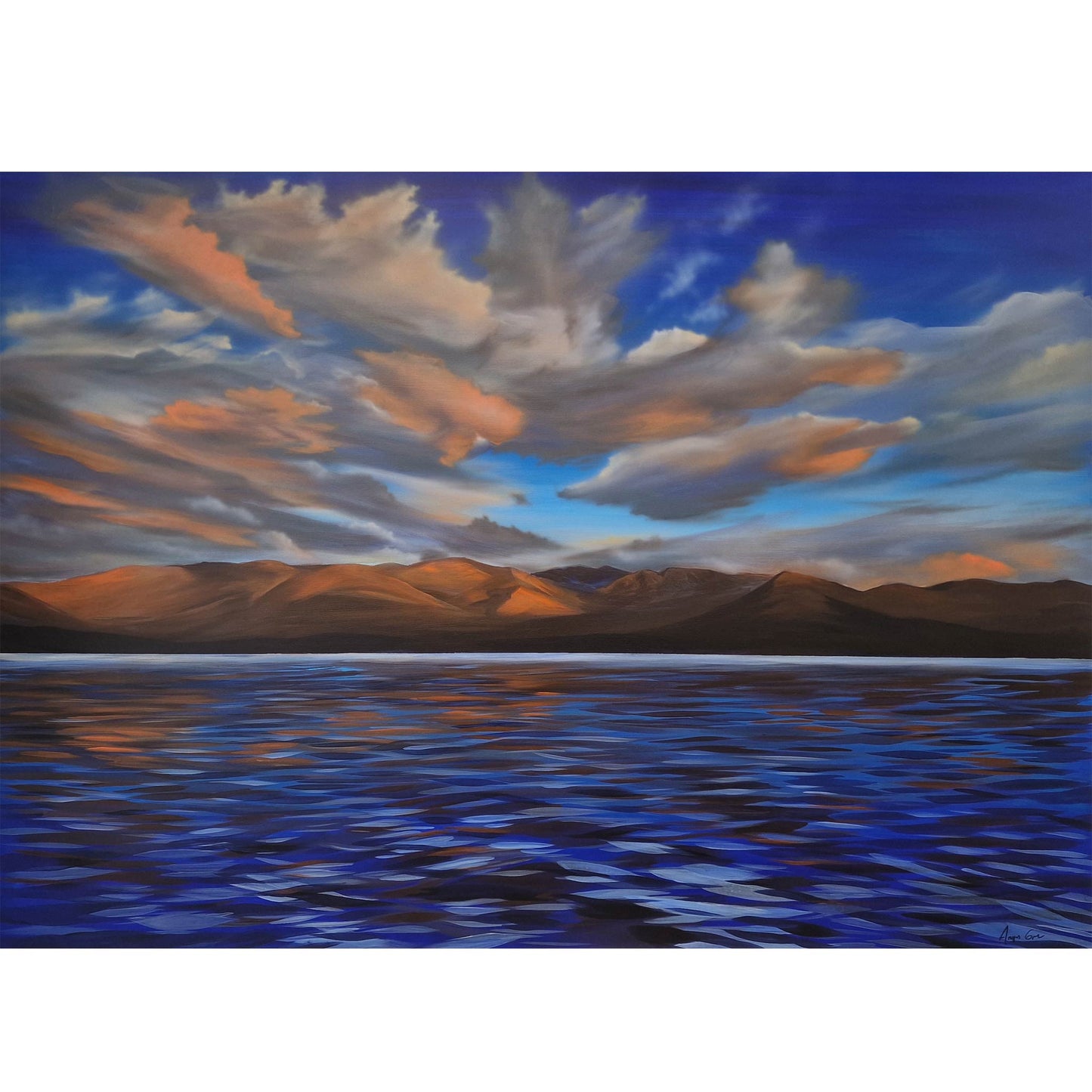 Reflected Sunset, Loch Morlich | Acrylic