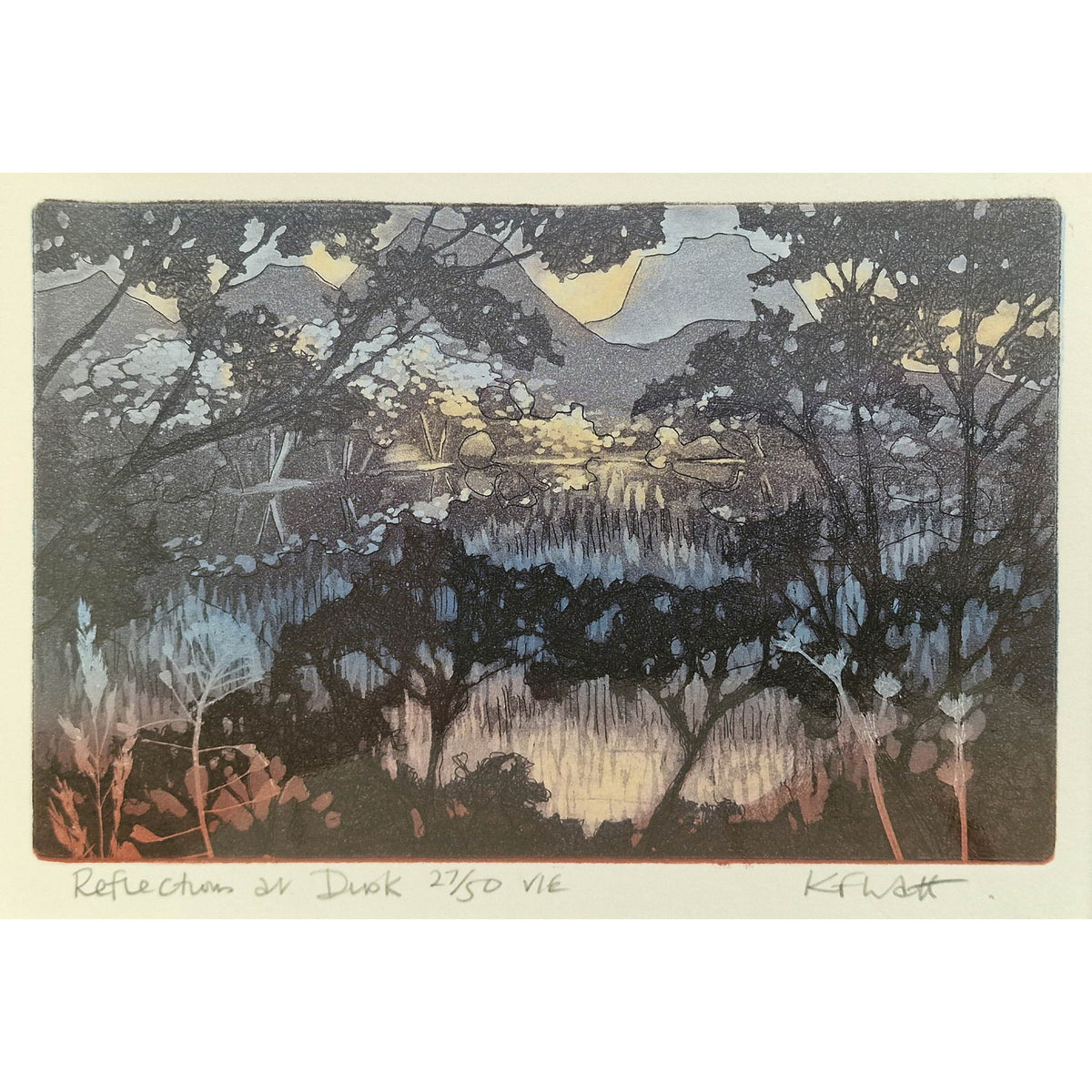 Reflections at Dusk 27/50 | Aquatint Etching