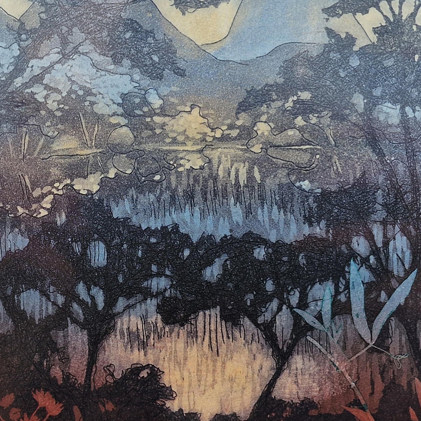 Reflections at Dusk 25/50 | Aquatint Etching