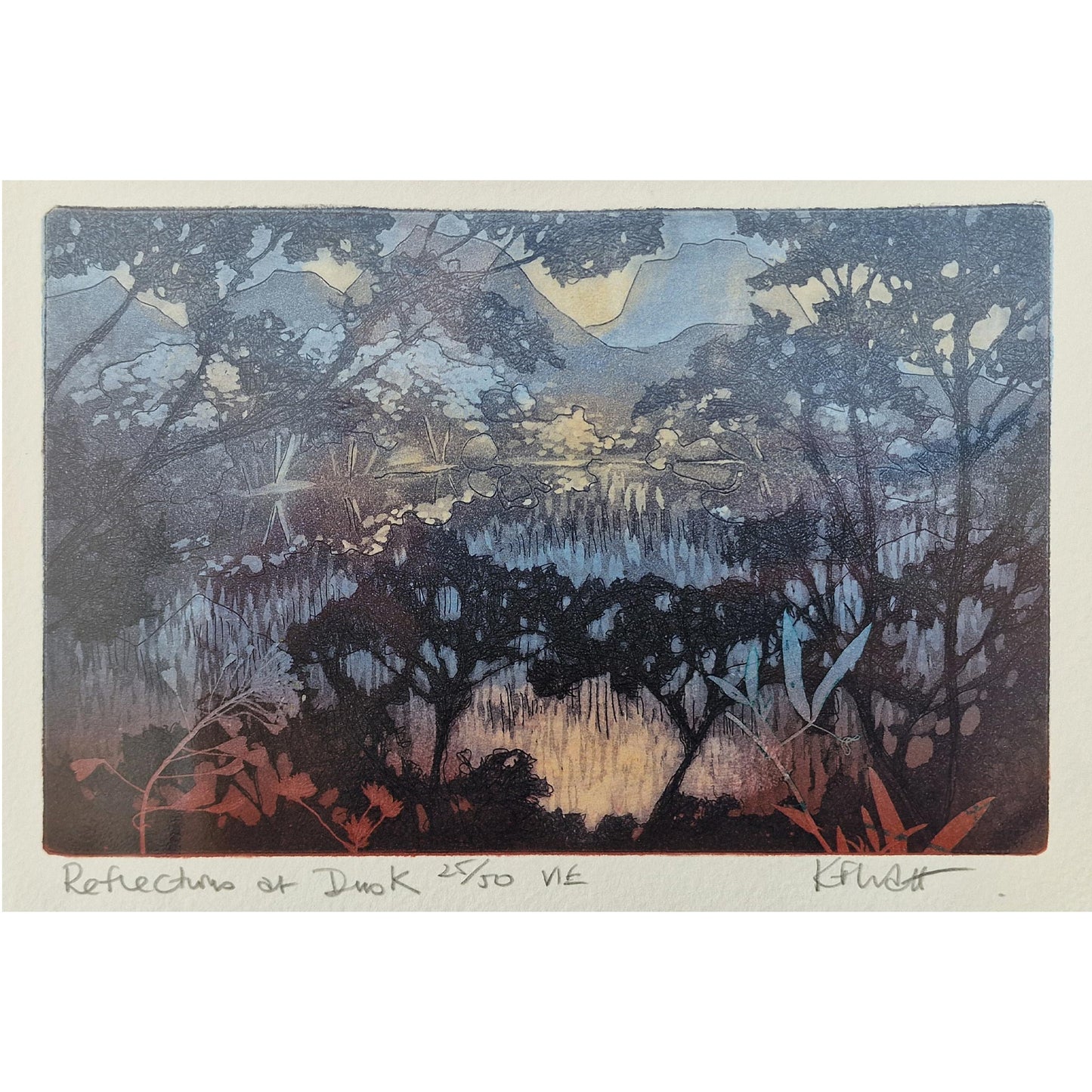 Reflections at Dusk 25/50 | Aquatint Etching