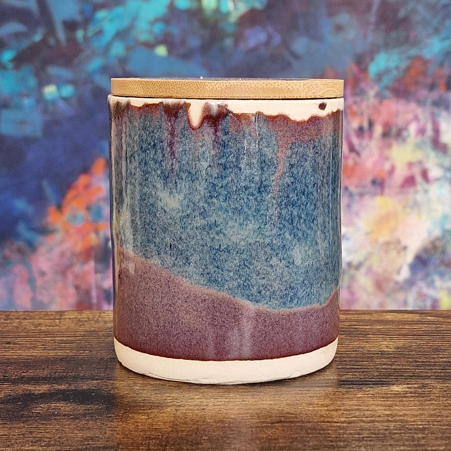 Handmade Ceramic Pot with Scented Candle | Rosewood & Velvet