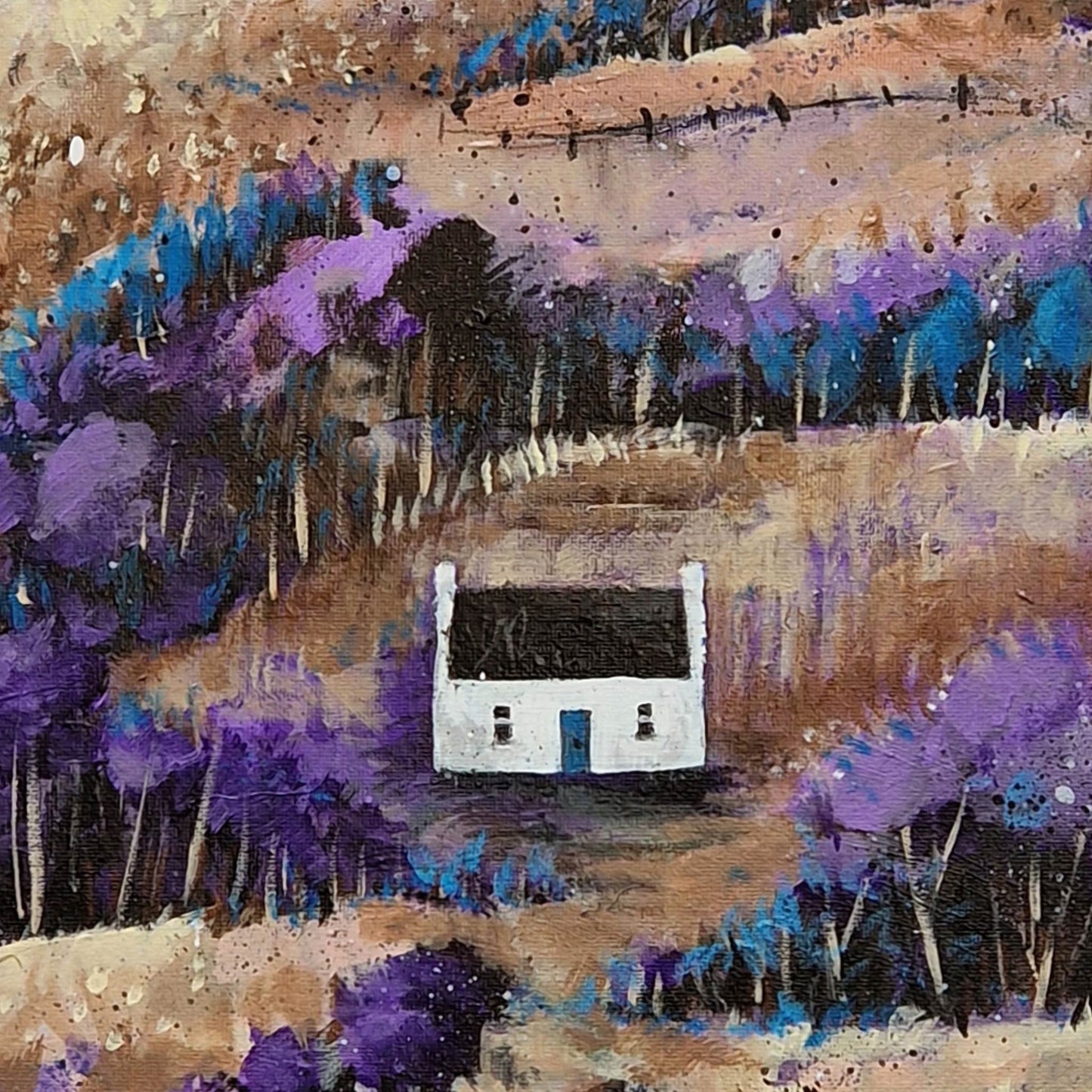 The Screen Printer's Bothy | Acrylic & Crayon