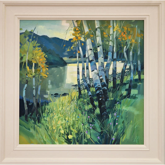 Shoreline Birch painting by Campbell Bryson