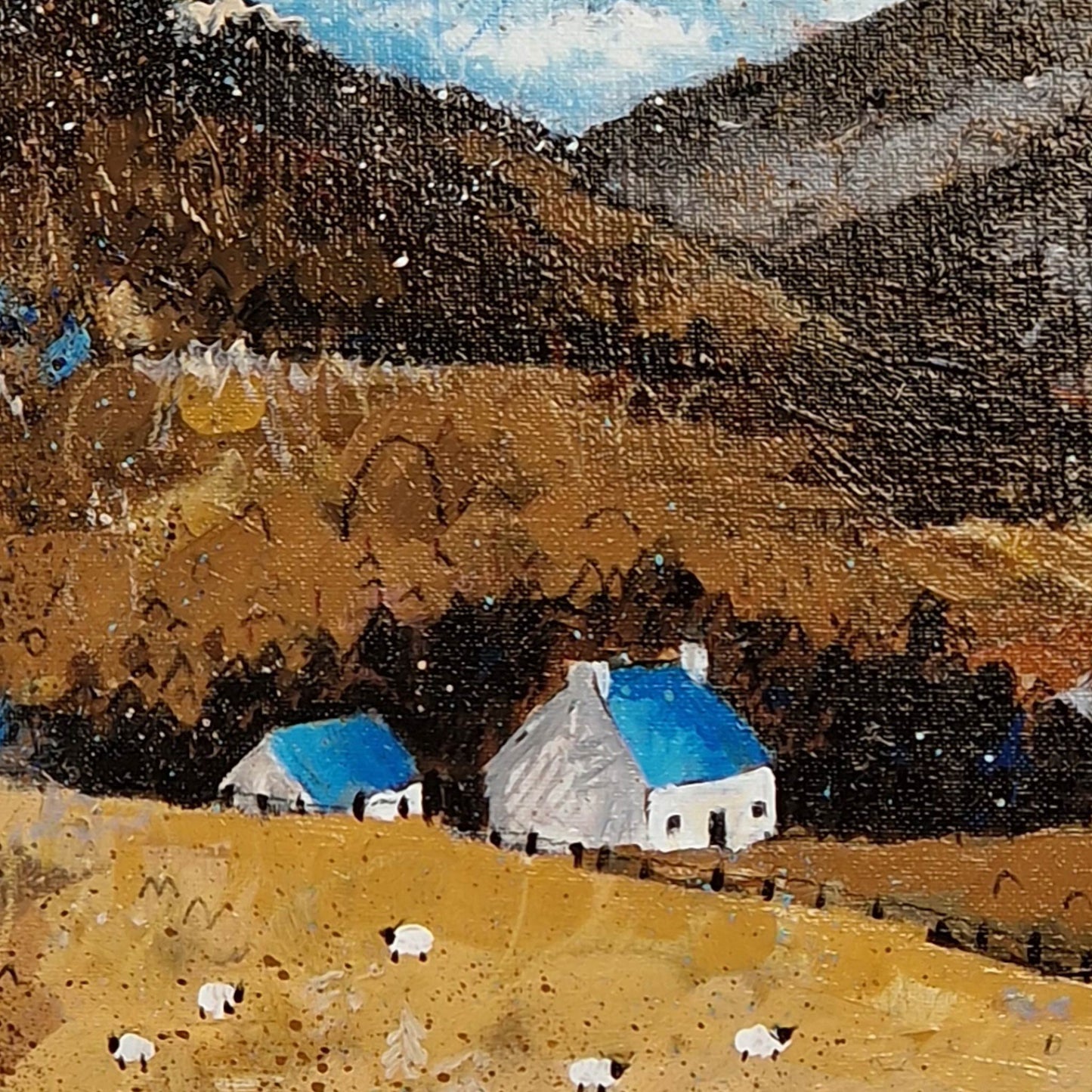 Simon the Local Shepherd has Six Well-Behaved Sheep, but Victoria, She's Trouble | Acrylic & Crayon