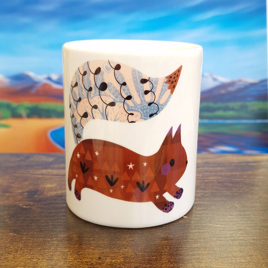 Red Squirrel Piggy Bank | Ceramic