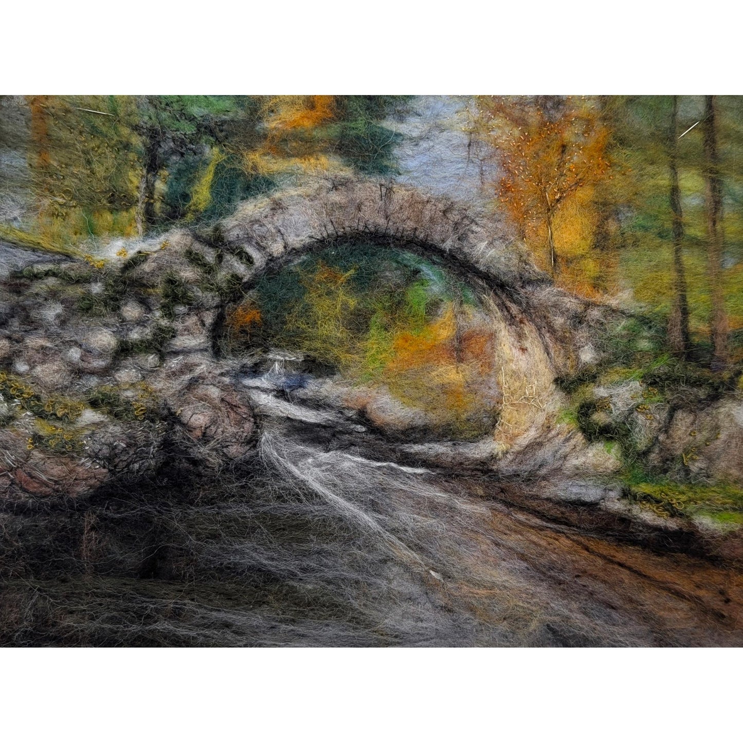 Sruth an Fhoghair’ (Autumn Flow) | Felted landscape