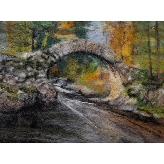 Sruth an Fhoghair’ (Autumn Flow) | Felted landscape