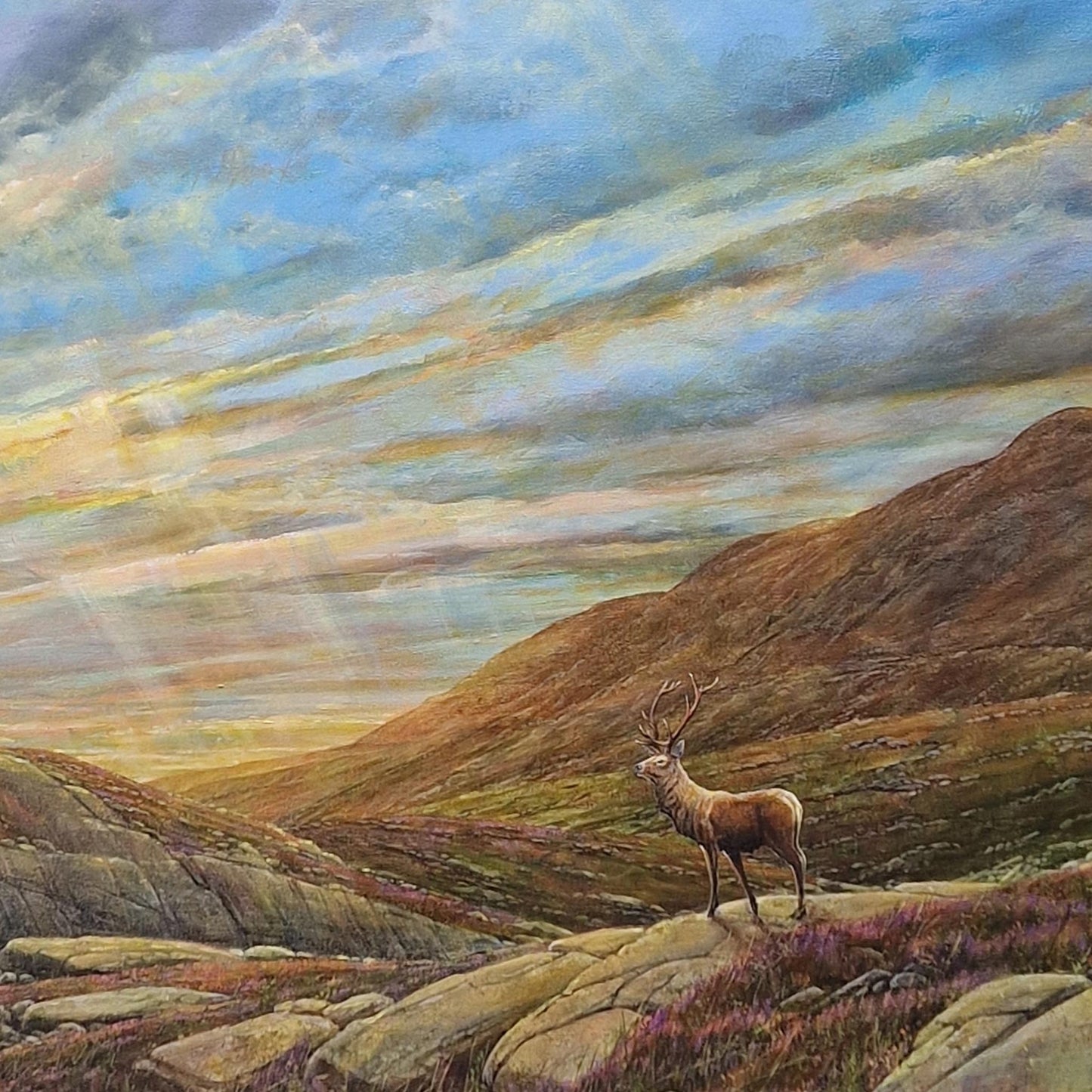 Stag & Landscape | Oil