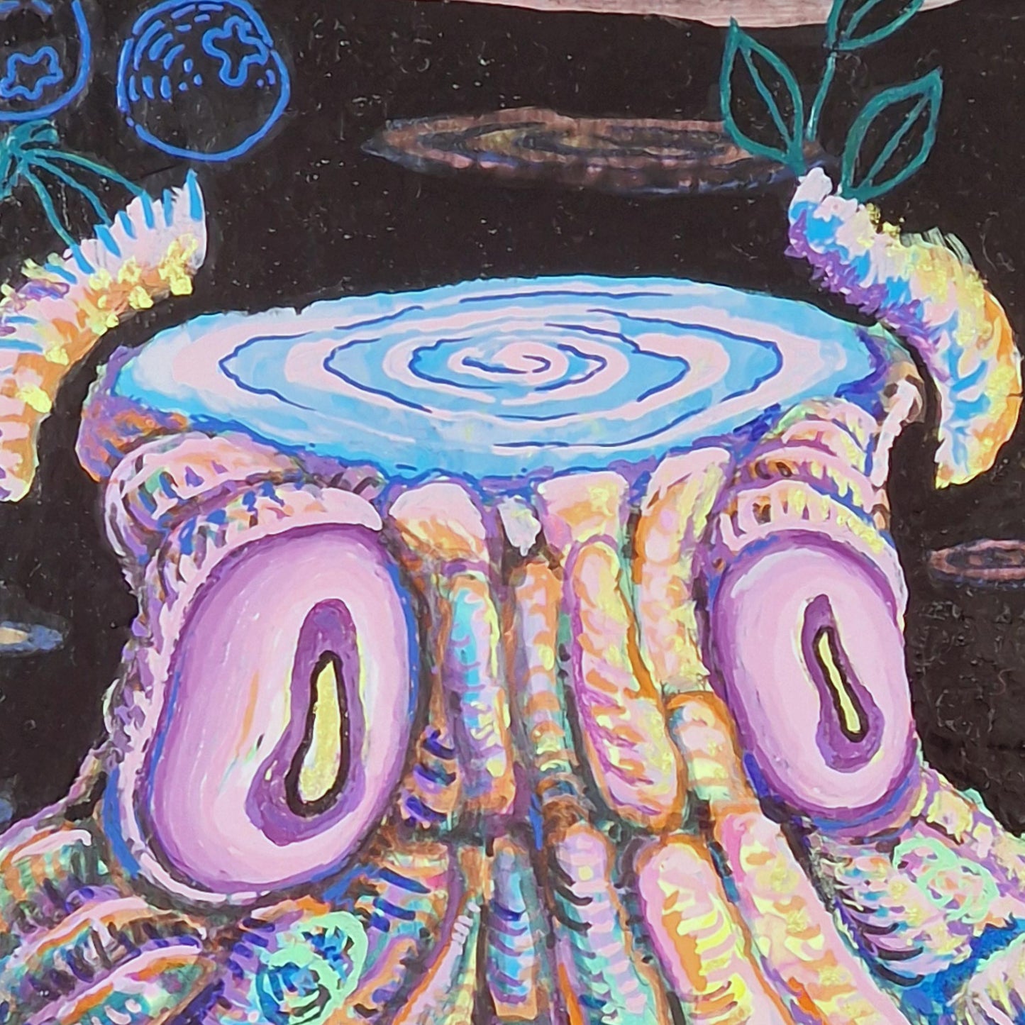 The Seer | Ink and acrylic on board