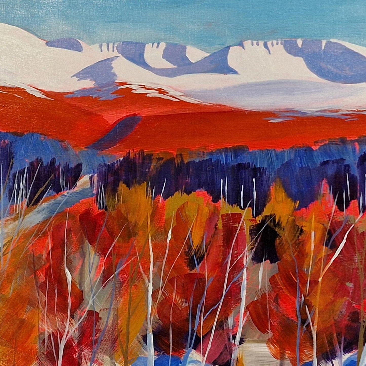 The Ski Road | Acrylic on Board