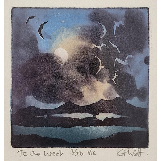 To The West 3/50 | Aquatint Etching