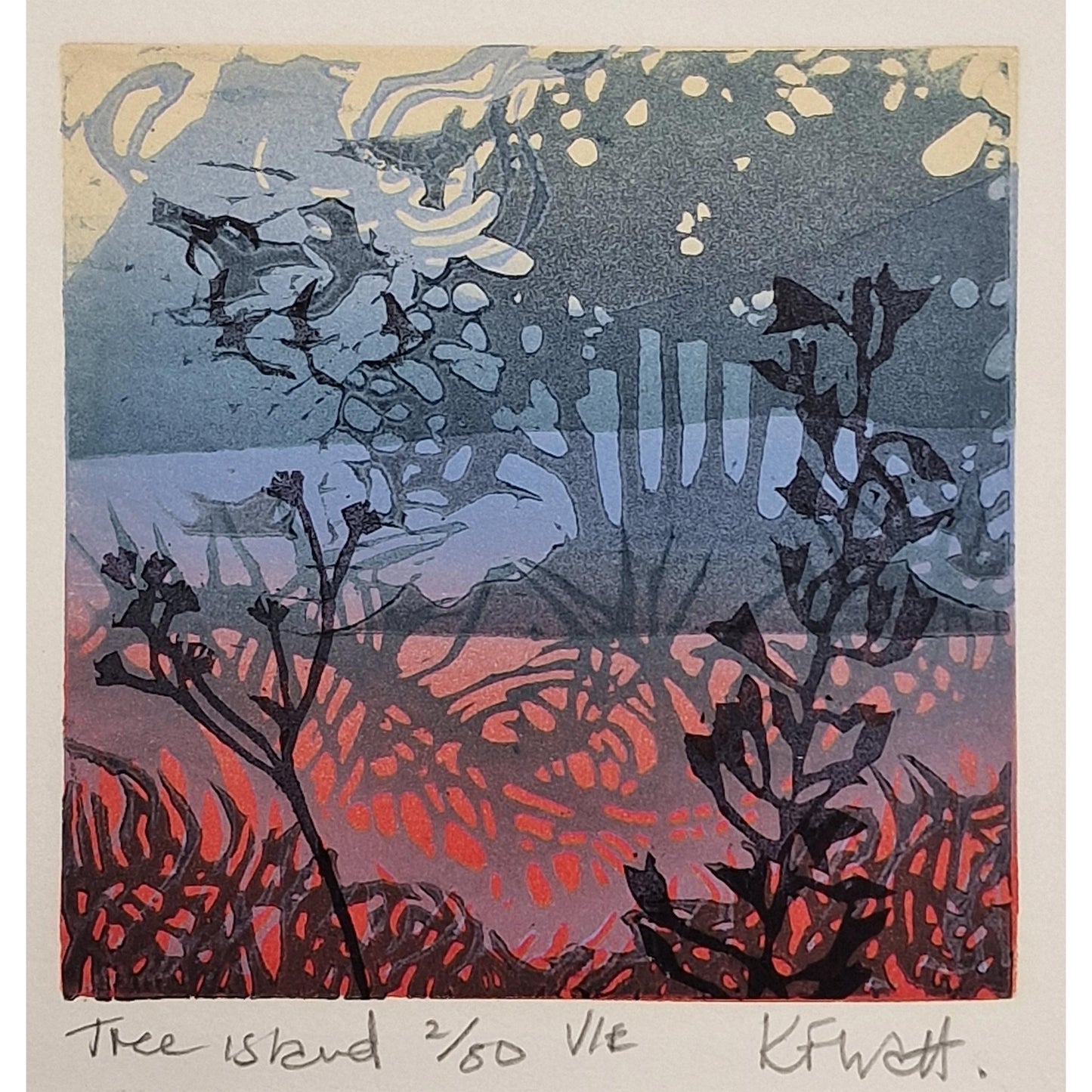 Tree Island 2/50 | Linocut