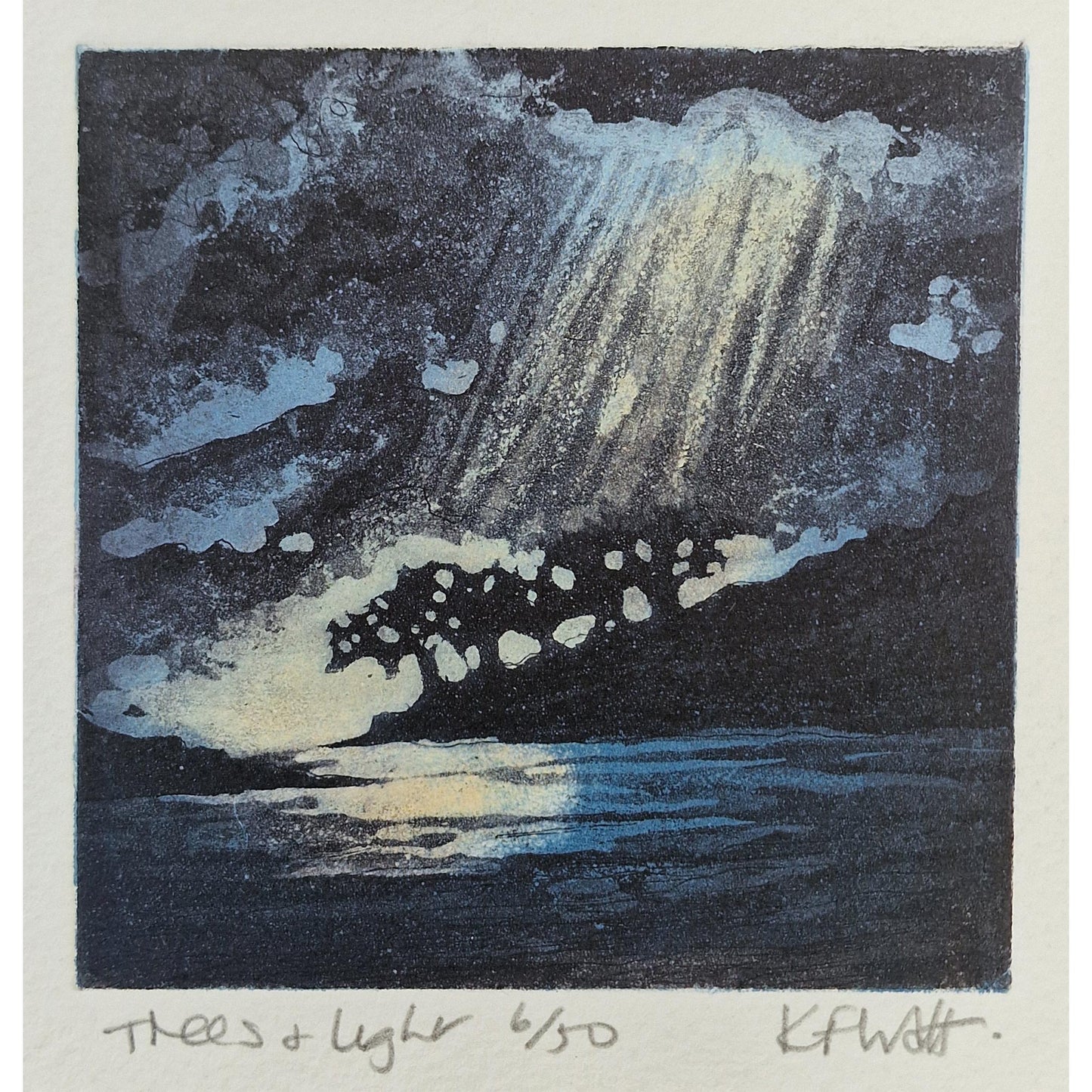 Trees & Light | Aquatint Etching