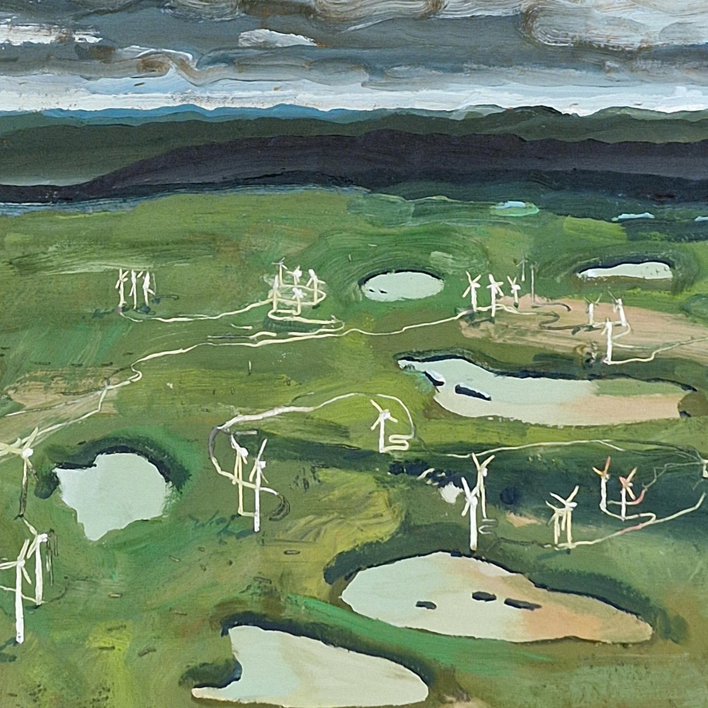 Windfarm Lochs | Oil on canvas
