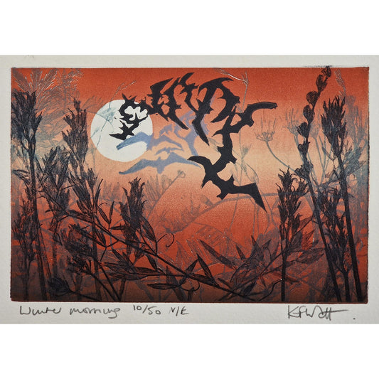 Winter Morning 10/50 | Linocut and Etching