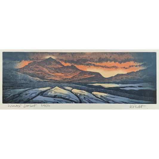 Winter Sunset 20/50 | Aquatint Etching