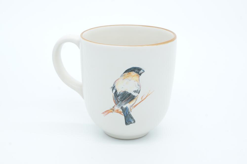 Bullfinch Chunky Mug by Angus Grant Art