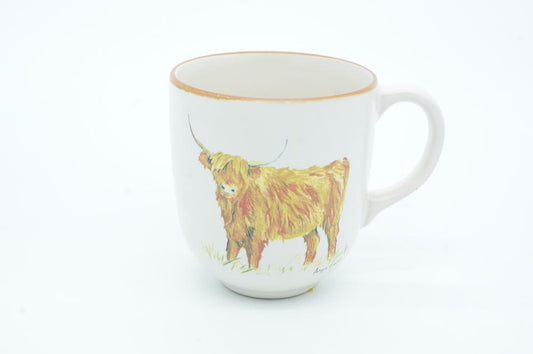 Highland Cow Chunky Mug by Angus Grant Art