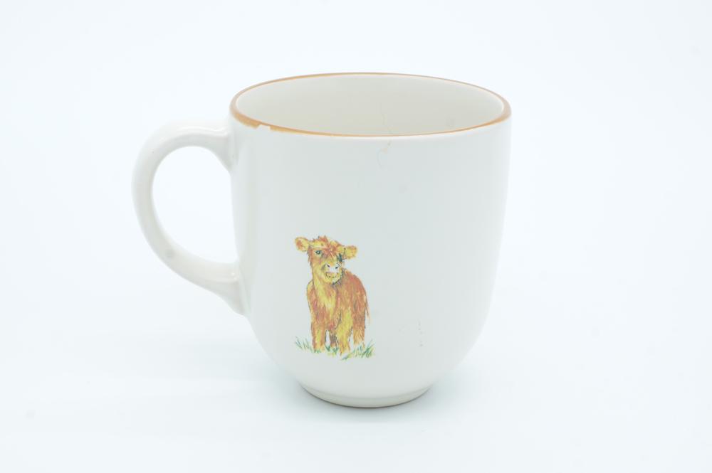 Highland Cow Chunky Mug by Angus Grant Art