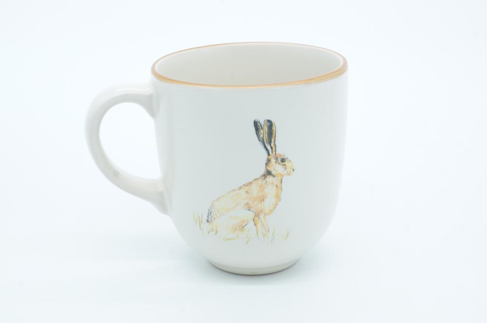 Hare Chunky Mug by Angus Grant Art