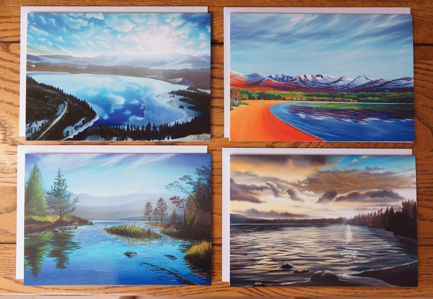 Loch Morlich Greetings Cards by Angus Grant Art
