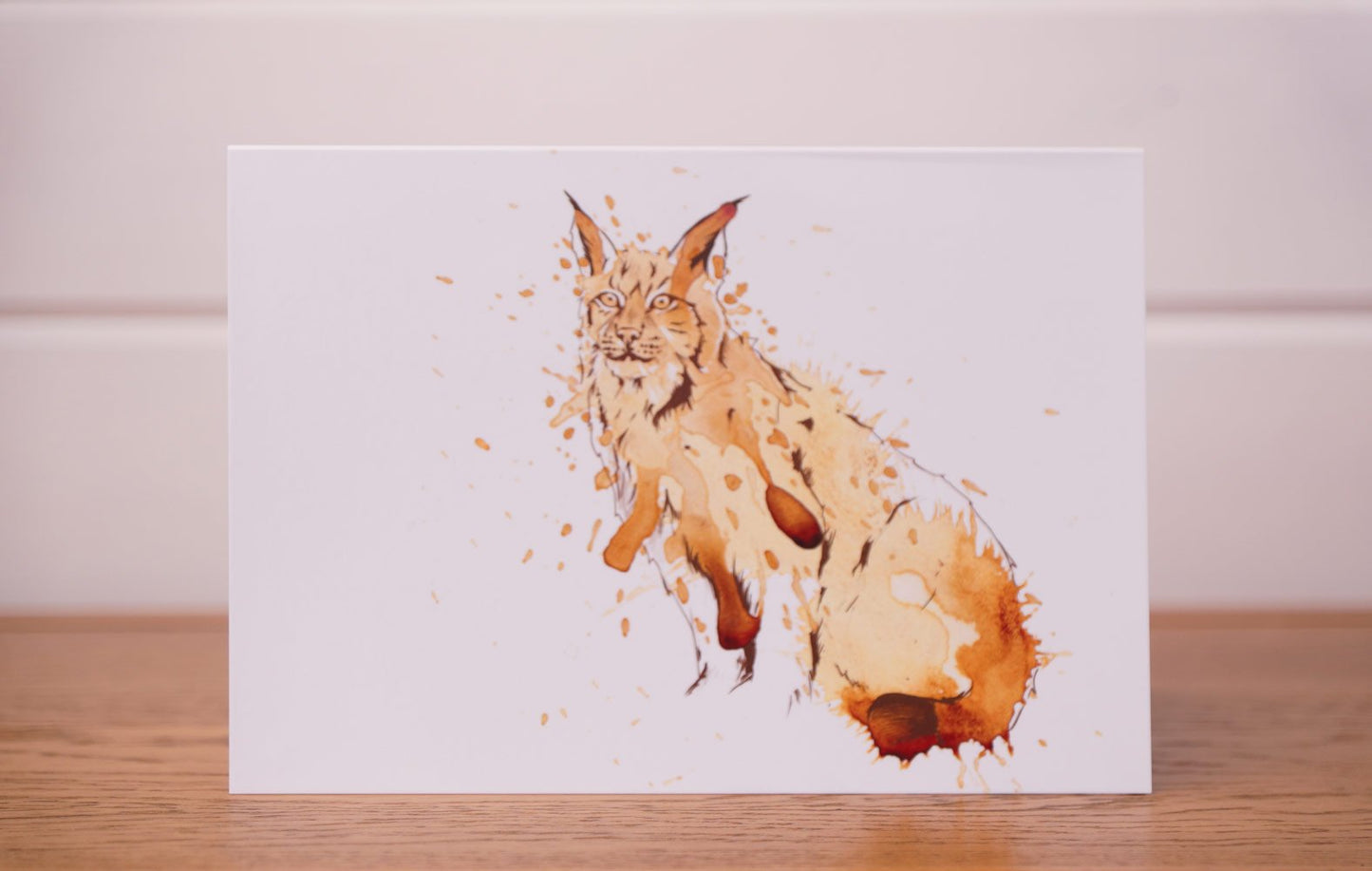 Lynx card by Angus Grant Art