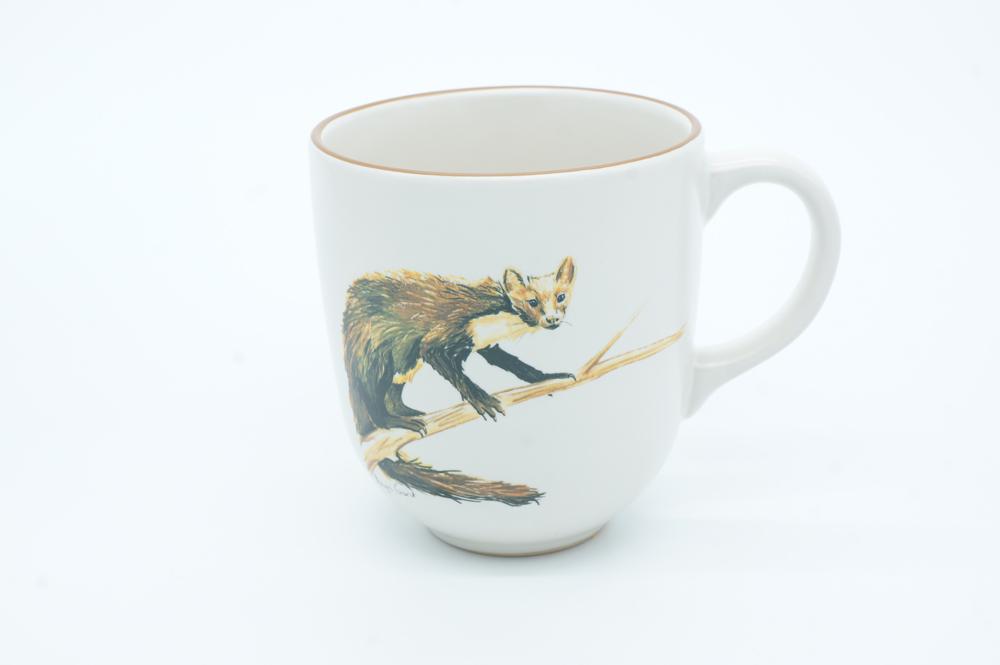 Pine Marten Chunky Mug by Angus Grant Art