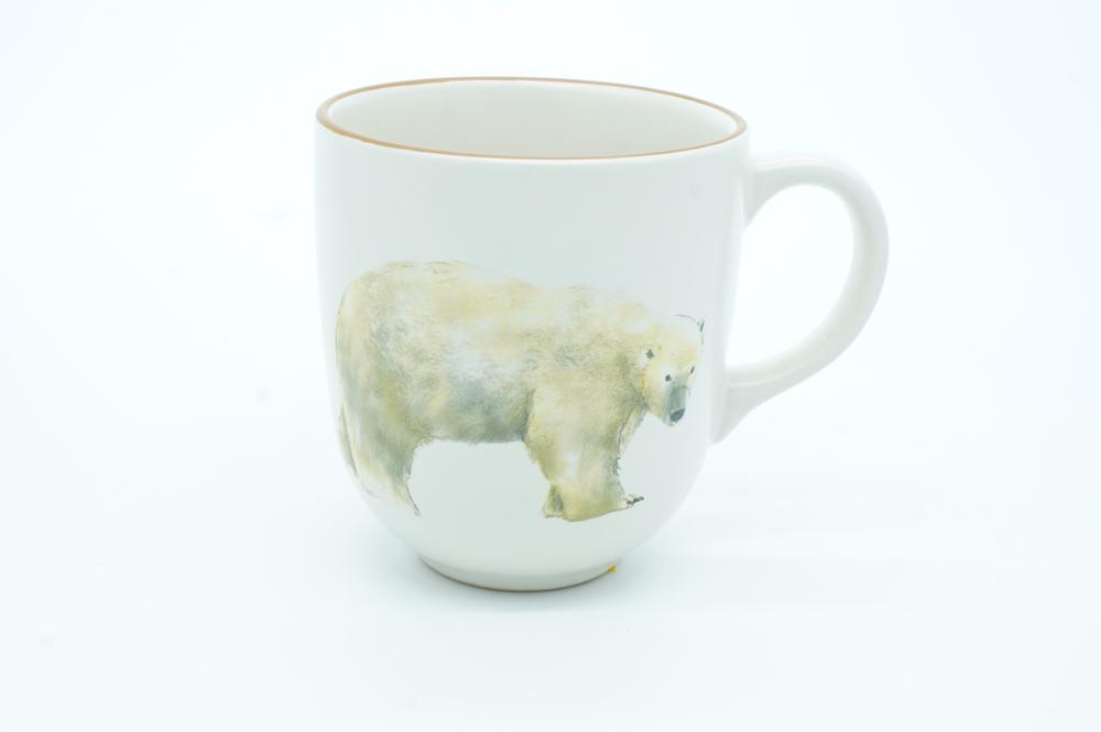 Polar Bear Chunky Mug by Angus Grant Art