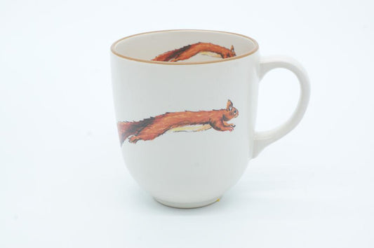 Red Squirrel Chunky Mug by Angus Grant Art