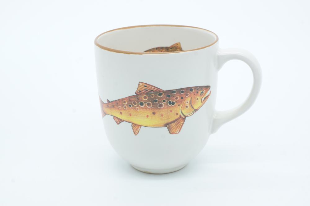 Trout Chunky Mug by Angus Grant Art