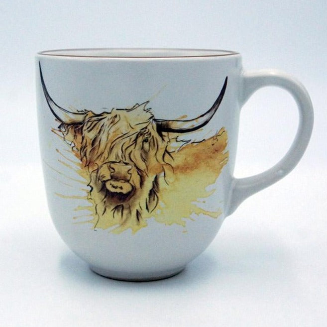 Highland Cow Ar-Tea Mug by Angus Grant Art