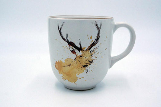 Stag Ar-Tea Mug by Angus Grant Art