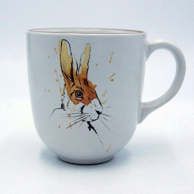 Brown hare Ar-Tea Mug by Angus Grant Art