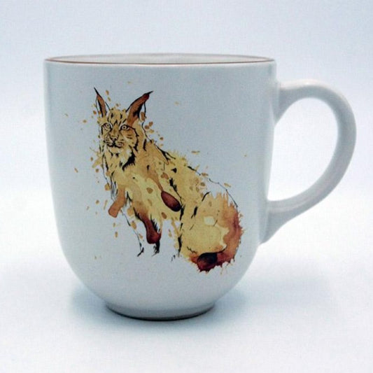 Lynx Ar-Tea mug by Angus Grant Art